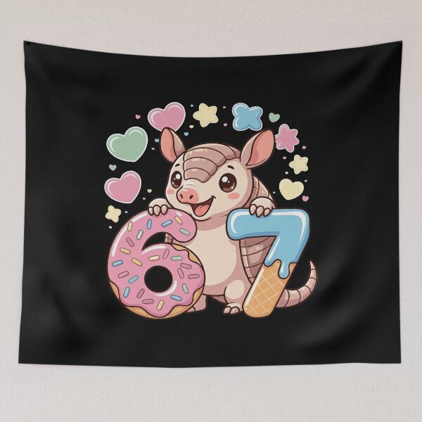 Item preview, Cute Armadillo 67 Six Seven Donut Ice Cream Tee designed and sold by LashondaGreen89.