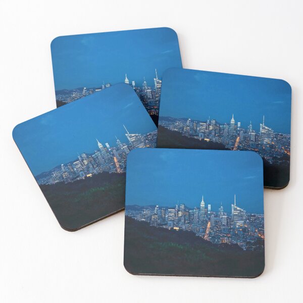 Item preview, Metropolitan Summit High-Altitude Night Skyline View designed and sold by Cozyartsss.