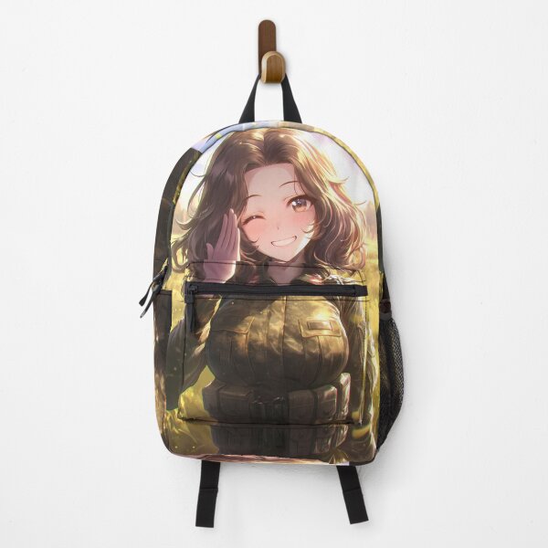 Item preview, Yukari Akiyama Girls und Panzer Anime Camo Field Smiling designed and sold by bystudiolereve.