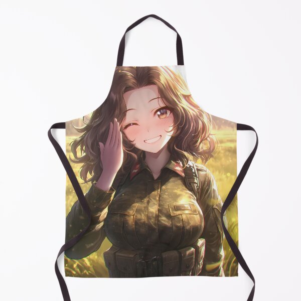 Item preview, Yukari Akiyama Girls und Panzer Anime Camo Field Smiling designed and sold by bystudiolereve.