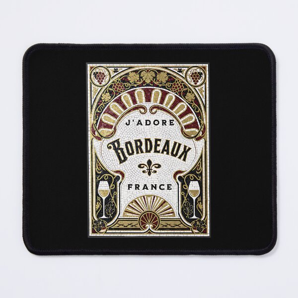 Item preview, J’adore Bordeaux – Vintage French Wine Mosaic Art designed and sold by FrancophileFun.