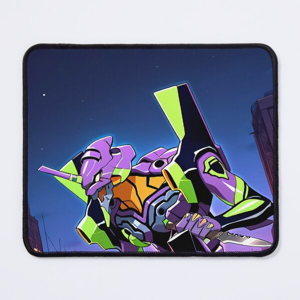 Item preview, Evangelion Unit 01 Neon Genesis Evangelion Anime Mecha Rooftop Night designed and sold by CarlosBender.