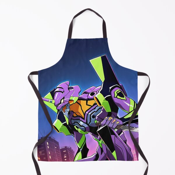 Item preview, Evangelion Unit 01 Neon Genesis Evangelion Anime Mecha Rooftop Night designed and sold by CarlosBender.