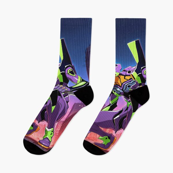 Item preview, Evangelion Unit 01 Neon Genesis Evangelion Anime Mecha Rooftop Night designed and sold by CarlosBender.