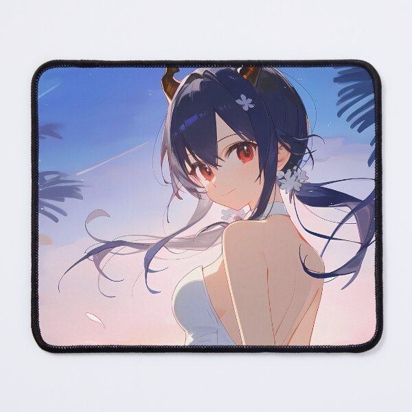 Item preview, Chen Prelude Radiant Evening Glow Ch’En Arknights Elegant White Dress Beach designed and sold by CarlosBender.