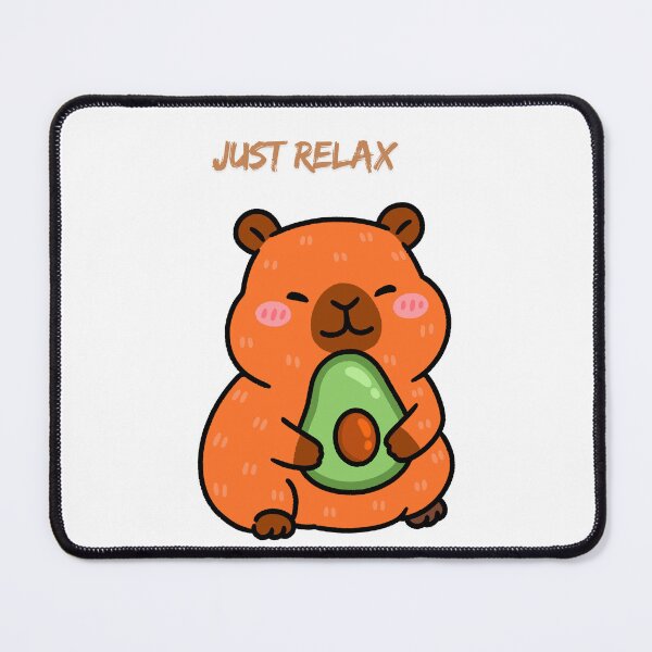 Item preview, Cute Capybara Chill Vibes Illustration designed and sold by Kari2023.