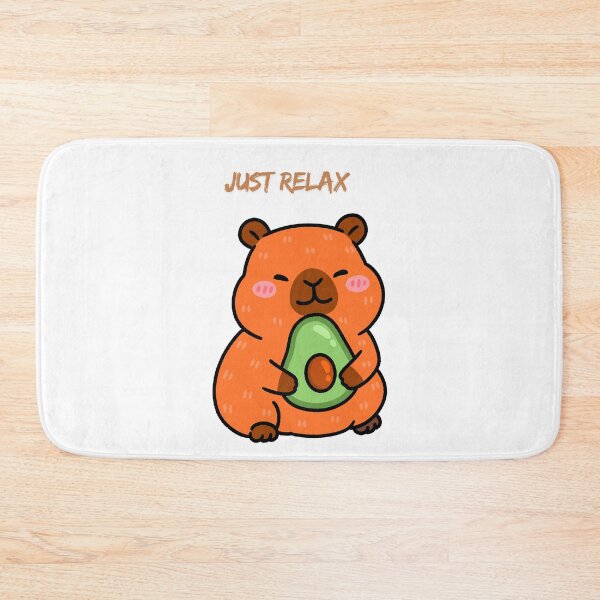Item preview, Cute Capybara Chill Vibes Illustration designed and sold by Kari2023.