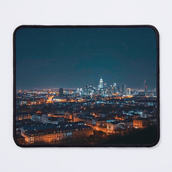Item preview, Distant Metropolitan Glow Wide-Angle Night Horizon designed and sold by Cozyartsss.