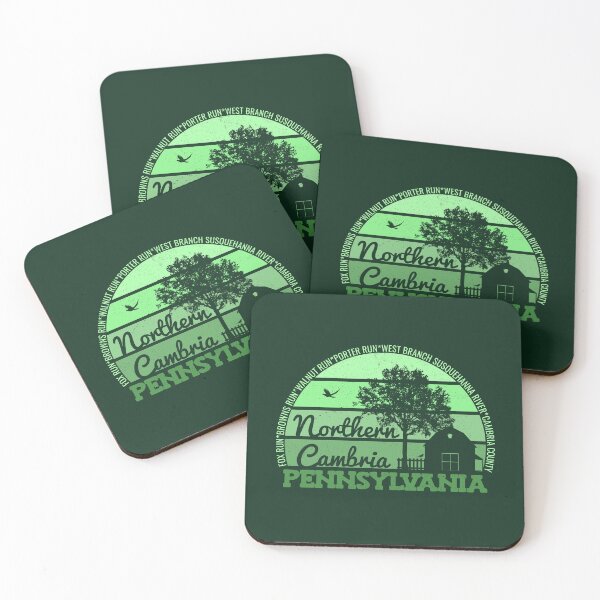Item preview, Northern Cambria Pennsylvania Sunset Retro Vintage Local Pride Logo designed and sold by CRHPOD20.