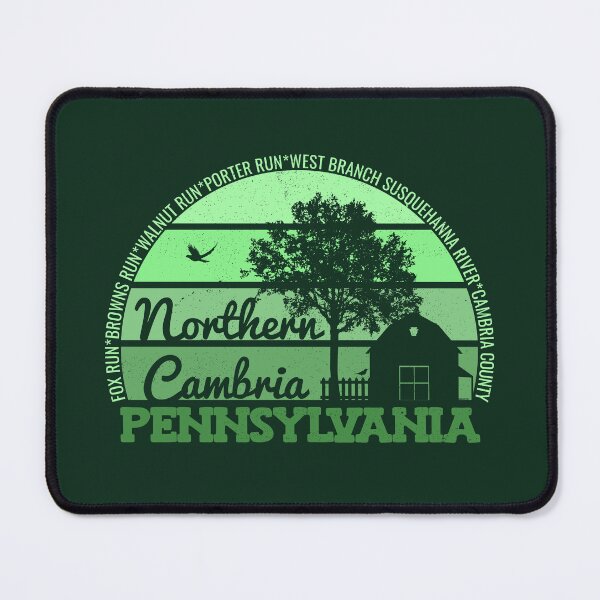 Item preview, Northern Cambria Pennsylvania Sunset Retro Vintage Local Pride Logo designed and sold by CRHPOD20.