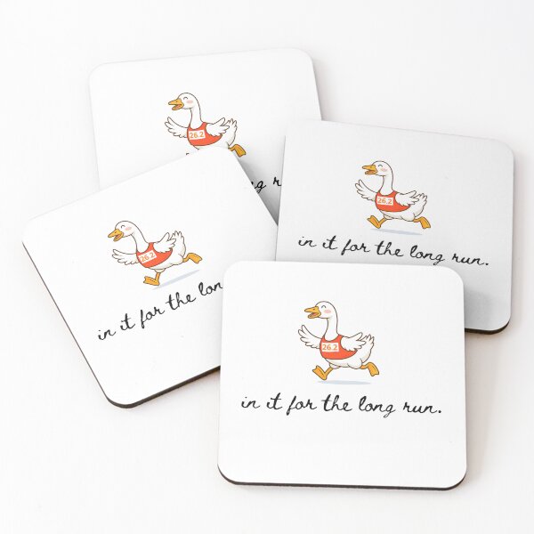 Item preview, In it for the long run 26.2 marathon goose designed and sold by JNArt.