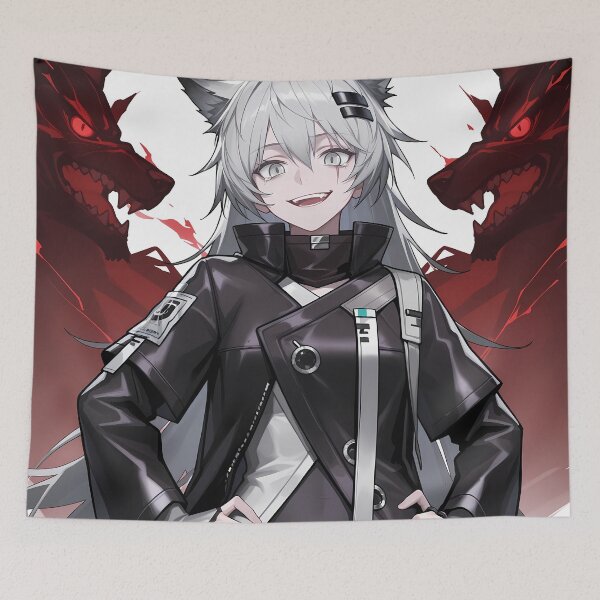 Item preview, Prelude Lappland Arknights Dark Power Anime Wolf Aura Strength designed and sold by CarlosBender.