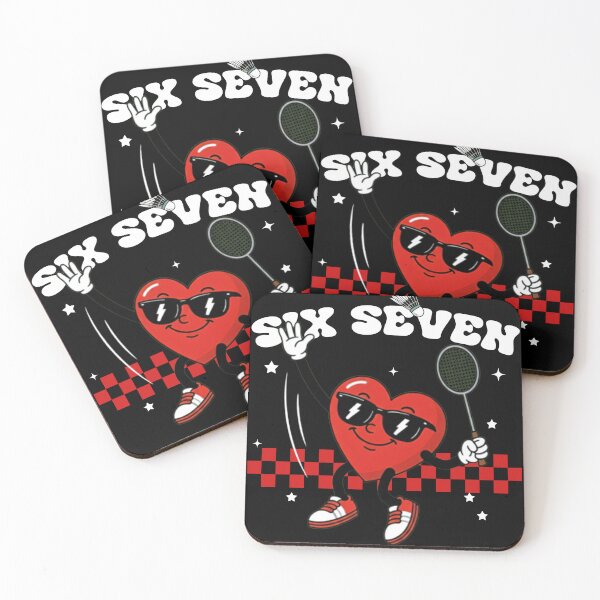 Item preview, Cool Six Seven 67 Heart Playing Badminton designed and sold by LashondaGreen89.
