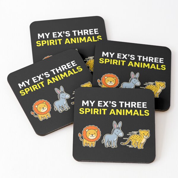 Item preview, My Ex's 3 Spirit Animals designed and sold by Charisma Enigma.