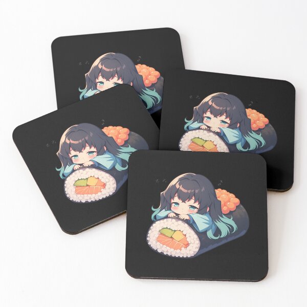 Item preview, Muichiro Tokito Demon Slayer Chibi Sushi Sleepy Kawaii Mood designed and sold by CarlosBender.