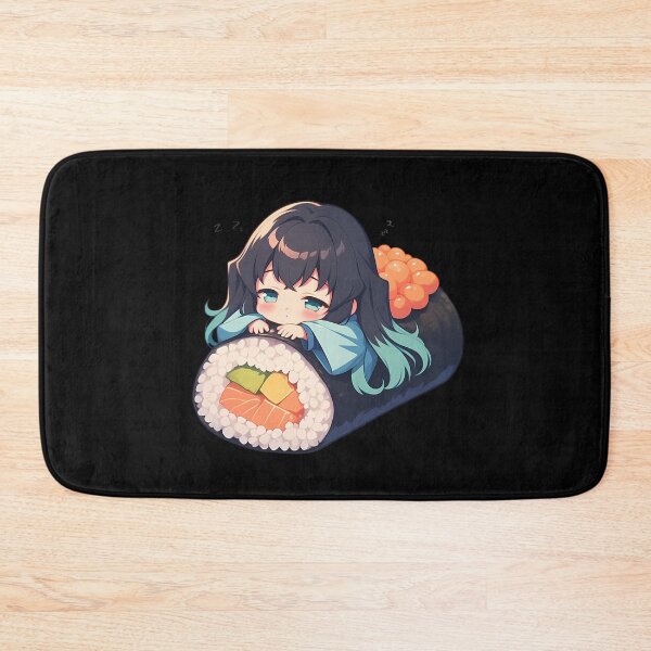 Item preview, Muichiro Tokito Demon Slayer Chibi Sushi Sleepy Kawaii Mood designed and sold by CarlosBender.