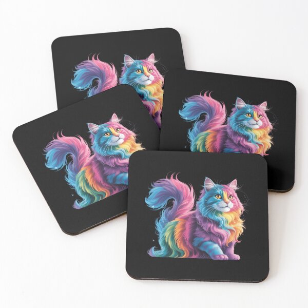 Item preview, Cat Colourful Watercolour Cat designed and sold by CruelShadesSt.