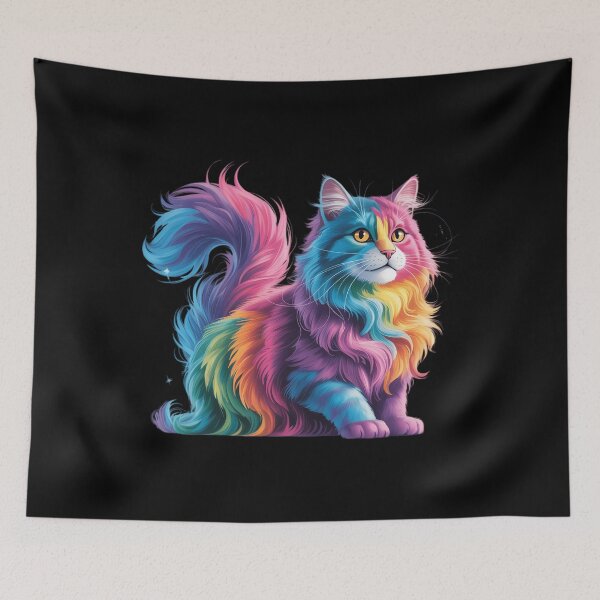 Item preview, Cat Colourful Watercolour Cat designed and sold by CruelShadesSt.