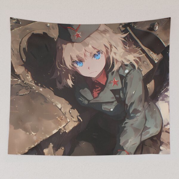 Item preview, Katyusha Girls und Panzer Anime School Court Hand Gesture designed and sold by bystudiolereve.