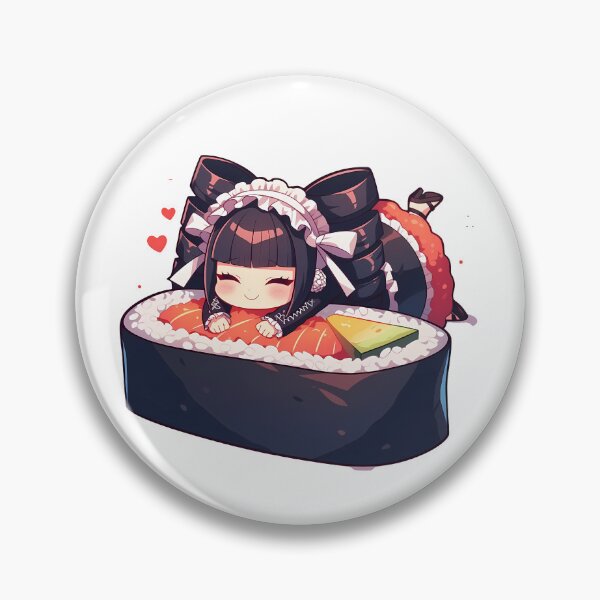 Item preview, Celestia Ludenberg Danganronpa Chibi Kawaii Sushi Anime Girl designed and sold by CarlosBender.