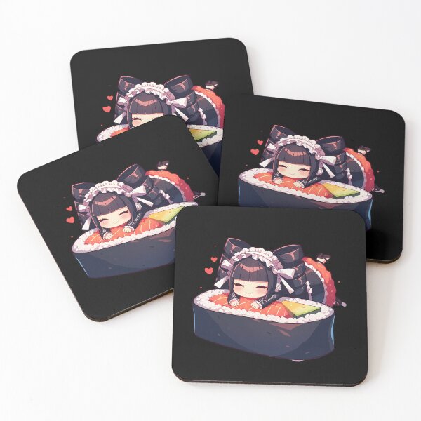 Item preview, Celestia Ludenberg Danganronpa Chibi Kawaii Sushi Anime Girl designed and sold by CarlosBender.