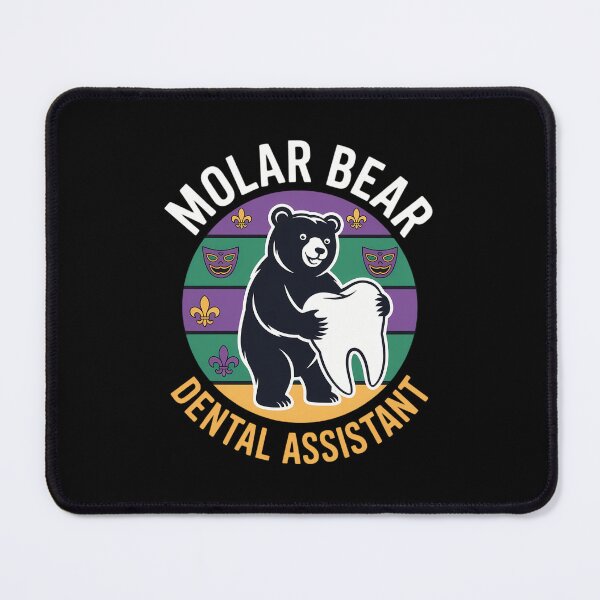 Item preview, Molar Bear Dental Assistant Mardi Gras Bear designed and sold by CruelShadesSt.