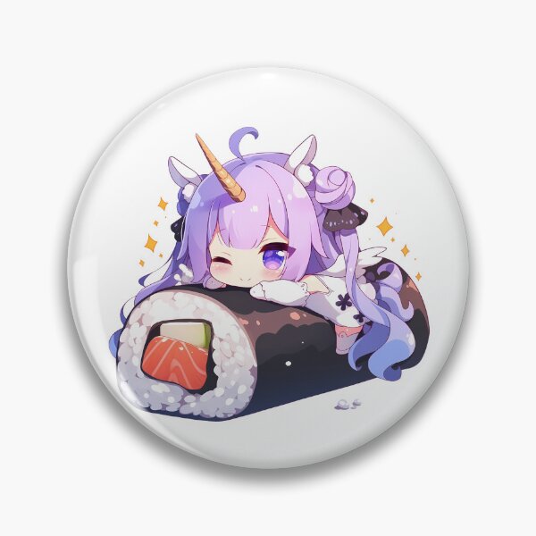 Item preview, Unicorn Azur Lane Chibi Sushi Kawaii Anime Girl Cute Magical Roll designed and sold by CarlosBender.