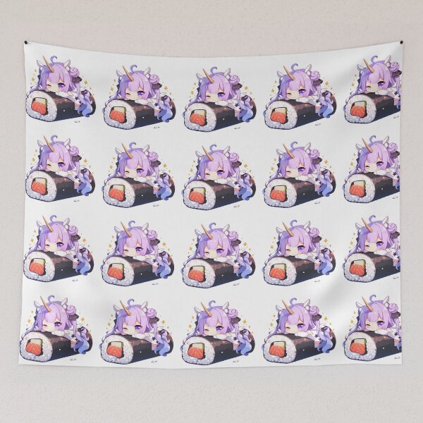 Item preview, Unicorn Azur Lane Chibi Sushi Kawaii Anime Girl Cute Magical Roll designed and sold by CarlosBender.