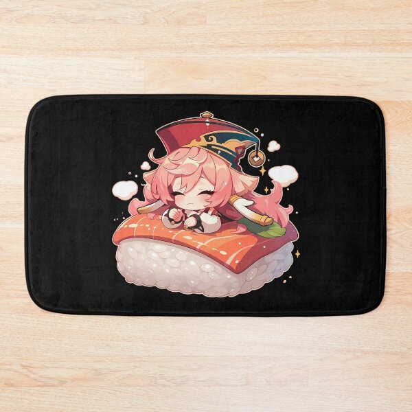 Item preview, Game Yanfei Genshin Impact Chibi Sushi Kawaii Anime Girl Dreamy Pink designed and sold by CarlosBender.