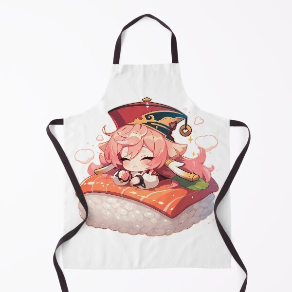 Item preview, Juego Yanfei Genshin Impact Chibi Sushi Kawaii Anime Chica Dreamy Pink designed and sold by CarlosBender.