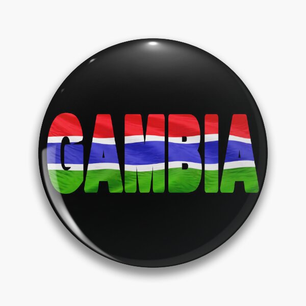 Item preview, GAMBIA - Flag Flying in Wind cut to Letters Souvenir Sticker Shirt T-Shirt designed and sold by Adam Gormley.