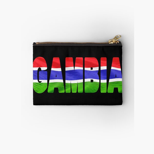 Item preview, GAMBIA - Flag Flying in Wind cut to Letters Souvenir Sticker Shirt T-Shirt designed and sold by Adam Gormley.