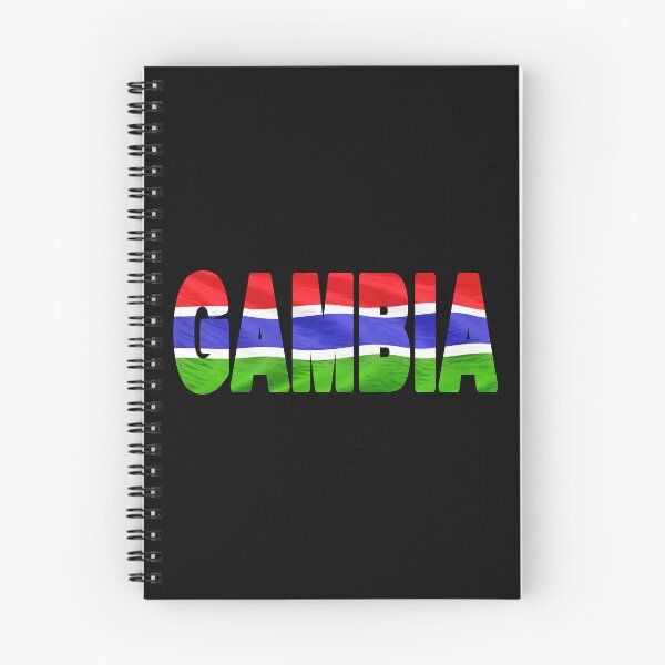 Item preview, GAMBIA - Flag Flying in Wind cut to Letters Souvenir Sticker Shirt T-Shirt designed and sold by Adam Gormley.