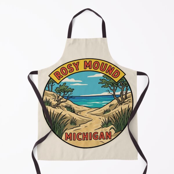 Item preview, Rosy Mound Michigan - Vintage Beach Design designed and sold by TheOldMittenIllustrated.