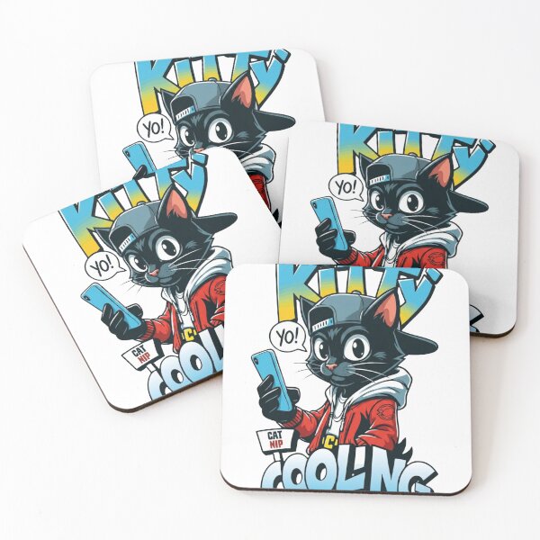 Item preview, Cool Hip Hop Cat Streetwear Illustration designed and sold by WelLarsDigitals.