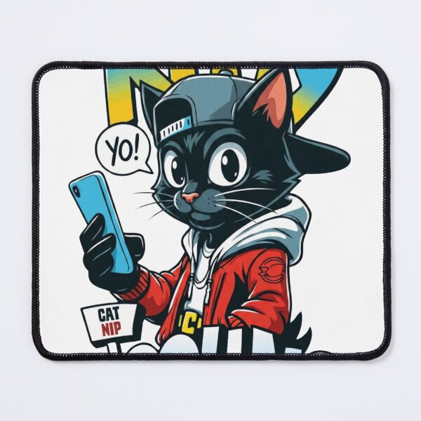Item preview, Cool Hip Hop Cat Streetwear Illustration designed and sold by WelLarsDigitals.