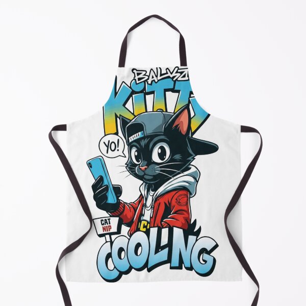 Item preview, Cool Hip Hop Cat Streetwear Illustration designed and sold by WelLarsDigitals.