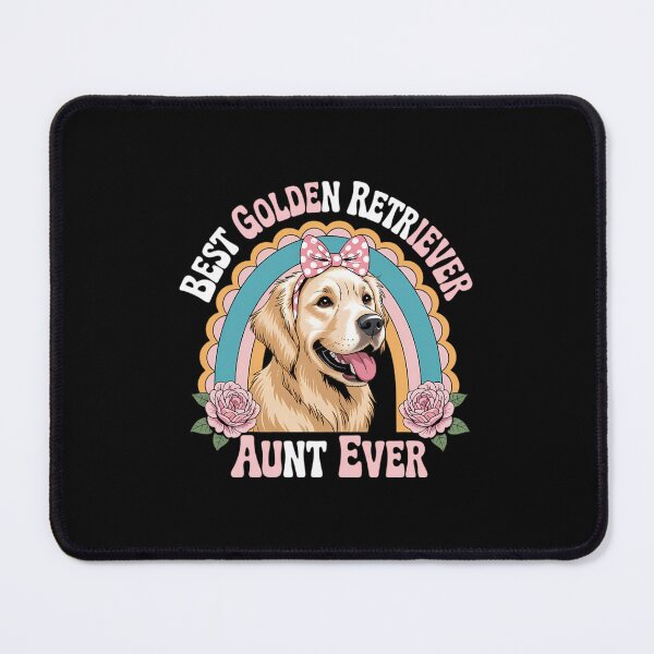 Item preview, Best Golden Retriever Aunt Ever Cute Rainbow Flowers Dog designed and sold by CruelShadesSt.
