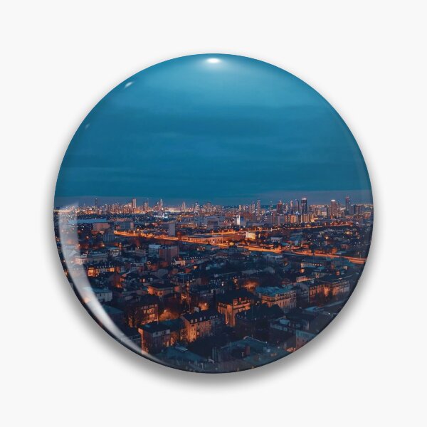 Item preview, Infinite Urban Glow Wide-Angle Metropolitan Horizon designed and sold by Cozyartsss.