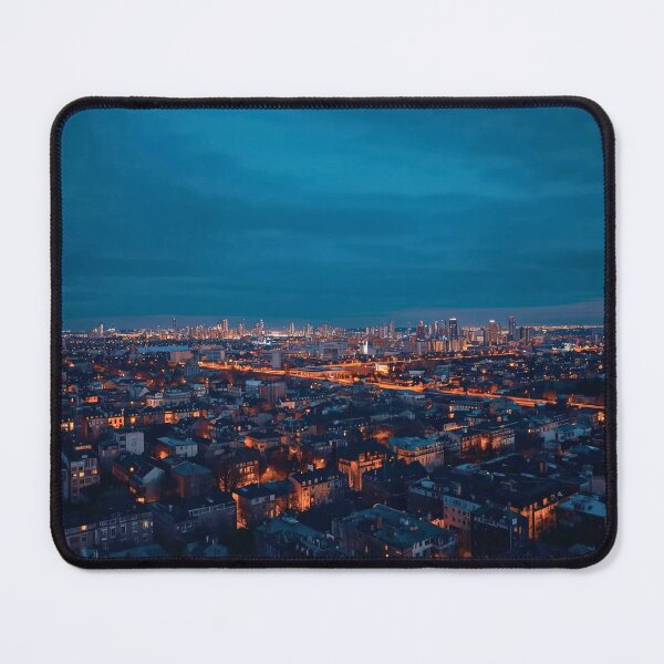 Item preview, Infinite Urban Glow Wide-Angle Metropolitan Horizon designed and sold by Cozyartsss.