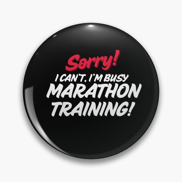 Item preview, Sorry! I'm Busy Marathon Training (White) designed and sold by BrunkRuns.
