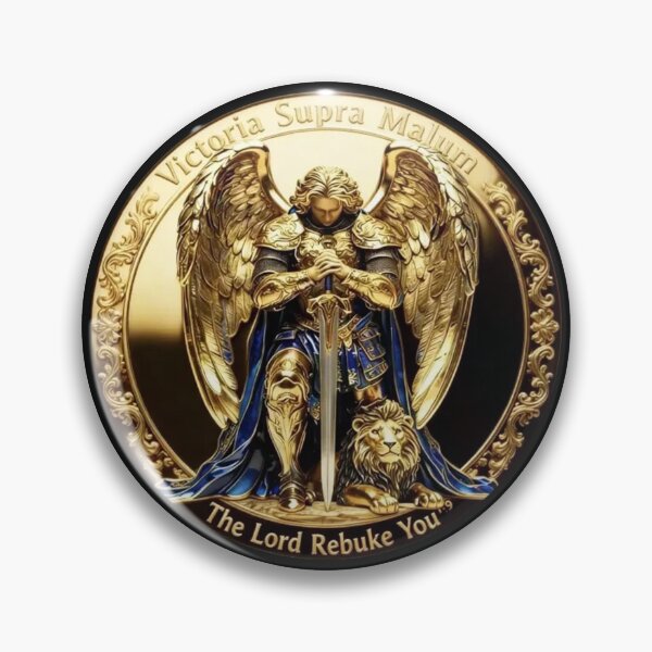 Item preview, The Lord rebuke you; Archangel Michael; Coin Style; designed and sold by StickerApe.
