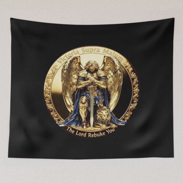 Item preview, The Lord rebuke you; Archangel Michael; Coin Style; designed and sold by StickerApe.
