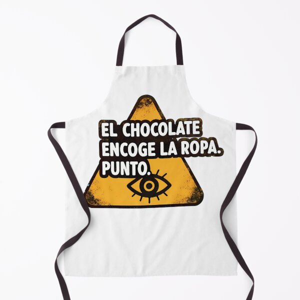 Item preview, Funny Spanish Chocolate Joke – "El Chocolate Encoge La Ropa" Warning Sign designed and sold by ART ATTACK ZONE.