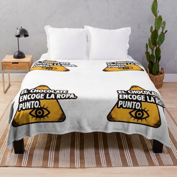 Item preview, Funny Spanish Chocolate Joke – "El Chocolate Encoge La Ropa" Warning Sign designed and sold by ART ATTACK ZONE.