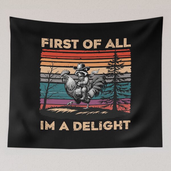 Item preview, Funny Cowboy Raccoon Retro Sunset Shirt designed and sold by LarryMBrown.