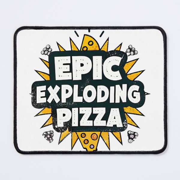 Item preview, Epic Exploding Pizza – Retro Comic Book Style Pop Art Foodie Graphic designed and sold by ART ATTACK ZONE.