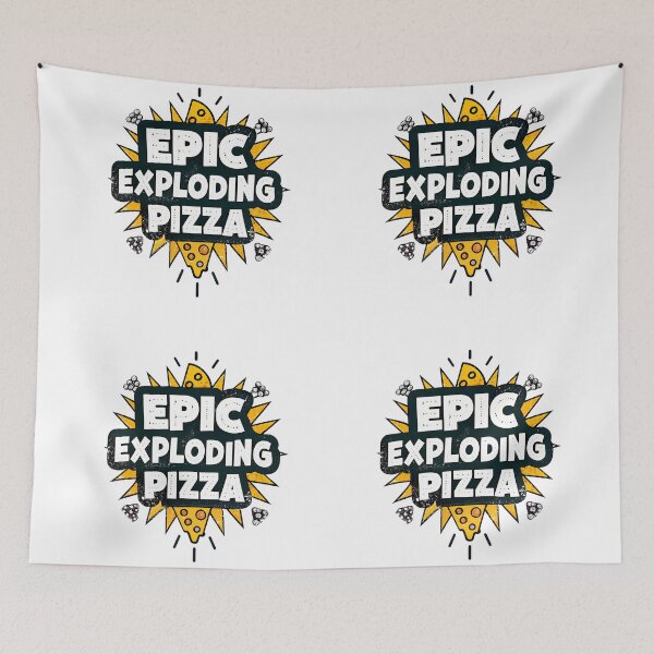 Item preview, Epic Exploding Pizza – Retro Comic Book Style Pop Art Foodie Graphic designed and sold by ART ATTACK ZONE.