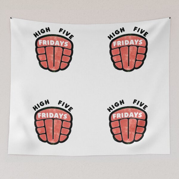 Item preview, High Five Fridays – Vintage Foam Finger Motivational Graphic designed and sold by ART ATTACK ZONE.