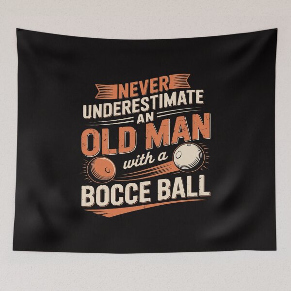 Item preview, Never Underestimate An Old Man With A Bocce Ball designed and sold by HesterFoley.